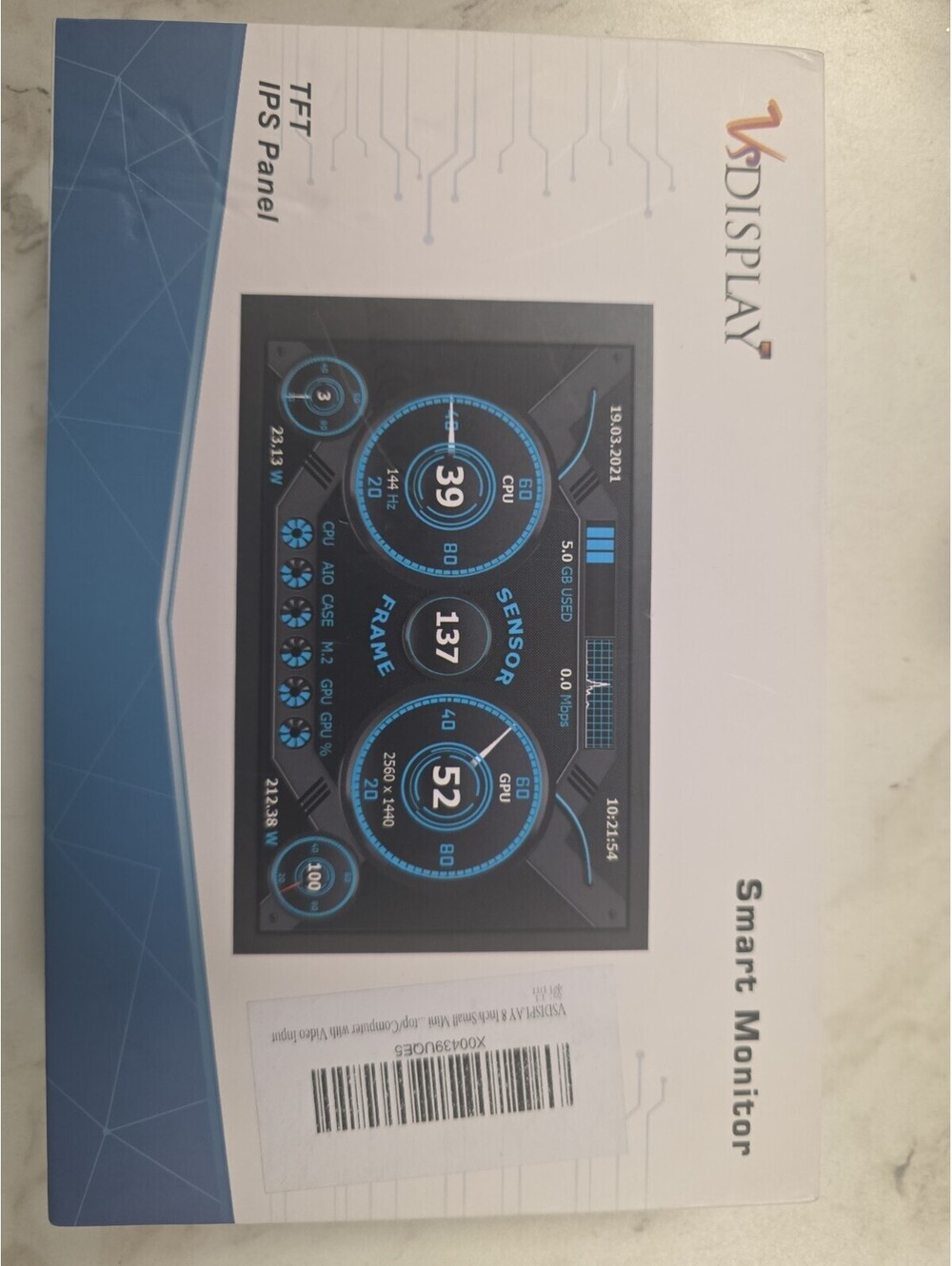 Vsdisplay Mini Monitor, 8 Inch , Small HDMI Screen Display,1280 * 800 Res,